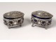 Salerons Salerons Pair Sterling Silver Farmers General Louis XVI Eighteenth