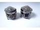 Salerons Salerons Pair Sterling Silver Farmers General Louis XVI Eighteenth