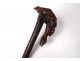 Cane Folk Art Carved Wood Snakes Frog Monkey Nineteenth Century