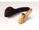 2 old pipes sea foam amber carved meerschaum late nineteenth century