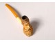 2 old pipes sea foam amber carved meerschaum late nineteenth century