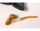 2 old pipes sea foam amber carved meerschaum late nineteenth century