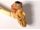 2 old pipes sea foam amber carved meerschaum late nineteenth century