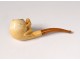 2 old pipes sea foam amber carved meerschaum late nineteenth century