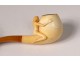 2 old pipes sea foam amber carved meerschaum late nineteenth century