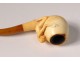 2 old pipes sea foam amber carved meerschaum late nineteenth century