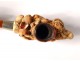 2 old pipes sea foam amber carved meerschaum late nineteenth century