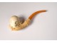 2 old pipes sea foam amber carved meerschaum late nineteenth century