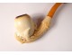 2 old pipes sea foam amber carved meerschaum late nineteenth century