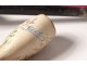Pipe old earth signed Gambier flowers gilding holster nineteenth century