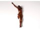 Sculpture Christ crucifix carved wood eighteenth century