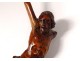 Sculpture Christ crucifix carved wood eighteenth century