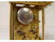 Pendulette officer bronze gilt bronze alarm clock ring request case XIX