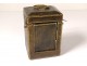 Pendulette officer bronze gilt bronze alarm clock ring request case XIX