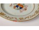 Pairs porcelain dishes Compagnie des Indes coat of arms coat of arms knight 18th