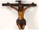 Crucifix baroque Christ cross carved wood late seventeenth century