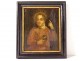 HSP icon painting portrait Child Jesus halo Salvator Mundi orb eighteenth