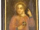 HSP icon painting portrait Child Jesus halo Salvator Mundi orb eighteenth