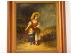 HST painting woman child landscape countryside french school nineteenth century