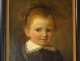 HST painting portrait child girl Marie Vanden Eycken Belgian school nineteenth