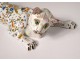 Bouquetière earthenware Desvres Geo Martel cat flowers twentieth century