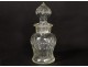 Small carafe decanter crystal bottle carved late nineteenth century