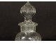 Small carafe decanter crystal bottle carved late nineteenth century