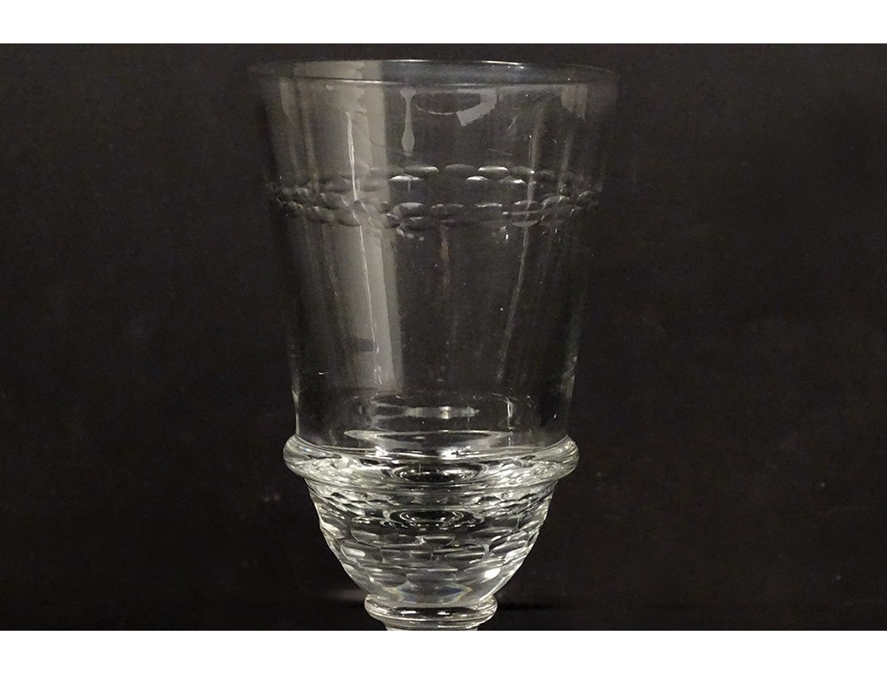 grand verre à absinthe en verre soufflé XIXeme 21cm 