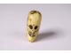 Grain Rosary Carved Head Dead Christ Vanity Memento Mori Skull Nineteenth