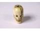 Grain Rosary Carved Head Dead Christ Vanity Memento Mori Skull Nineteenth