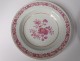 4 hollow porcelain dishes Compagnie des Indes Family Rose flowers eighteenth