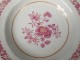 4 hollow porcelain dishes Compagnie des Indes Family Rose flowers eighteenth