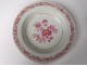 4 hollow porcelain dishes Compagnie des Indes Family Rose flowers eighteenth