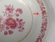 4 hollow porcelain dishes Compagnie des Indes Family Rose flowers eighteenth