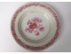 4 hollow porcelain dishes Compagnie des Indes Family Rose flowers eighteenth