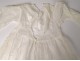 Baptism dress old tulle embroidery flowers nineteenth twentieth century