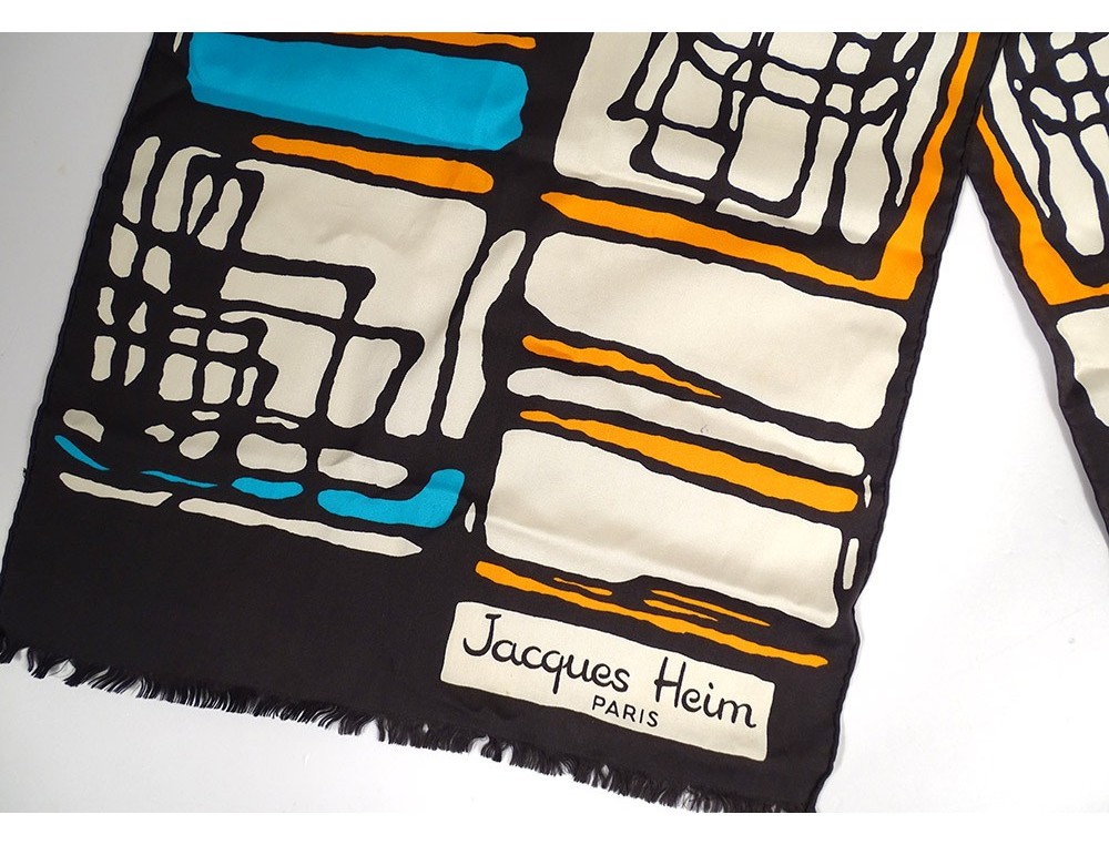 Foulard rectangle soie pour femme : lilas