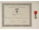 Medal Legion of Honor certificate French Republic Bergeron enamel