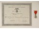 Medal Legion of Honor certificate French Republic Bergeron enamel
