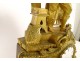 Restoration clock gilded bronze artist painter workshop table nineteenth