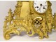 Restoration clock gilded bronze artist painter workshop table nineteenth