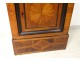 Oratory furniture wood veneer rose window marquetry East France 18th century
