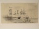 Pencil drawing marine naval battle ships ships sailing ships Baillot 19th
