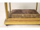 Large gilt wood reliquary box 19th century beveled glasses