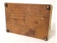 Large gilt wood reliquary box 19th century beveled glasses