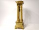 Portico pendulum with gilded bronze columns flowers crown Ith Empire XIXth