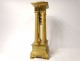 Portico pendulum with gilded bronze columns flowers crown Ith Empire XIXth