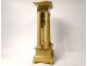 Portico pendulum with gilded bronze columns flowers crown Ith Empire XIXth