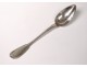 Serving spoon solid silver Mercury silversmith Denière 125gr XIXth