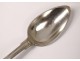 Serving spoon solid silver Mercury silversmith Denière 125gr XIXth